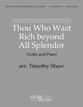 Thou Who Wast Rich beyond All Splendor Violin and Piano P.O.D. cover